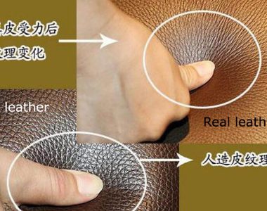 PU leather and genuine leather are compressed