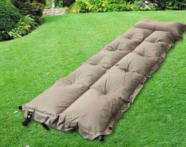 Ultra-light portable inflatable sleeping pad for outdoor use