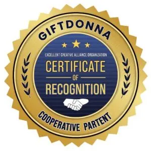 Certificate in Cooperation with Creative Alliance - Giftdonna
