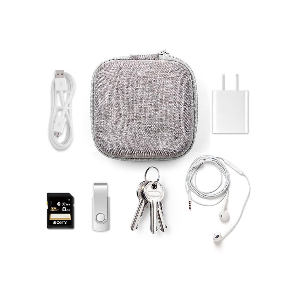 Hard EVA Headphone Case - Secure Storage for Digital Accessories and Headphones 3 3C digital accessories storage bag