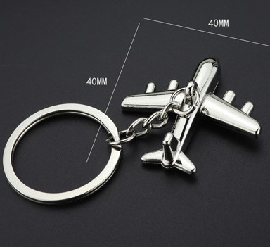 Custom Aircraft Metal Keychain - A Durable 3D Keyring Pendant 4 Aircraft Metal Keychain Size