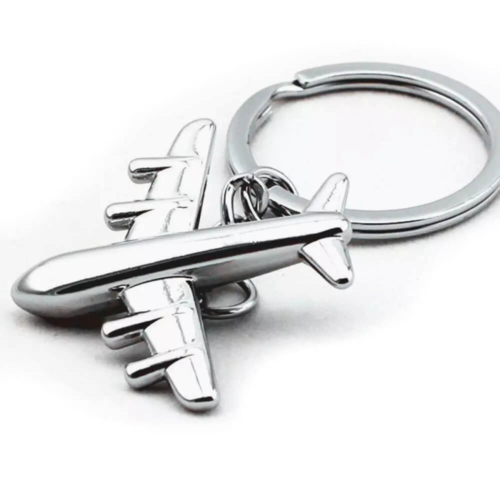 Custom Aircraft Metal Keychain - A Durable 3D Keyring Pendant 2 Aircraft Metal Keychain bottom