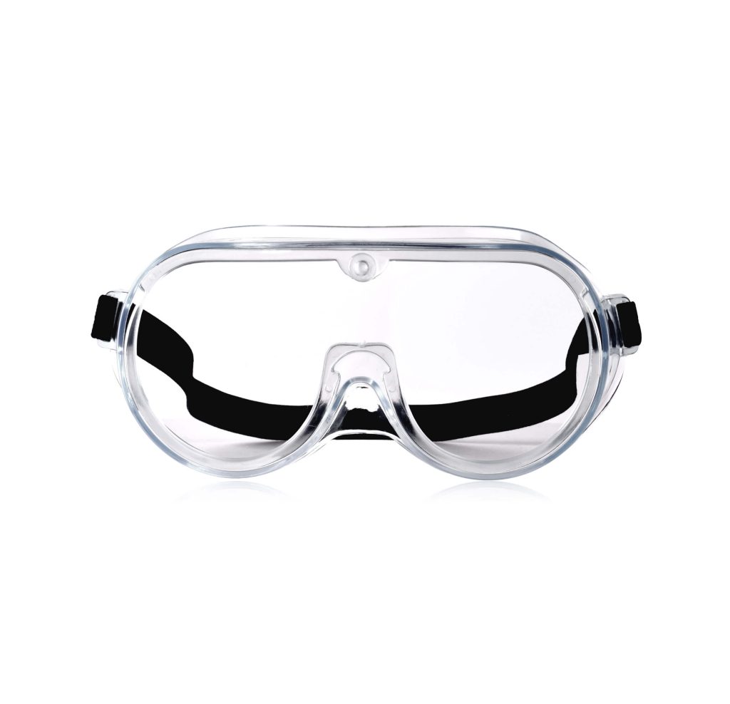 Anti-spray airless valve closed medical goggles