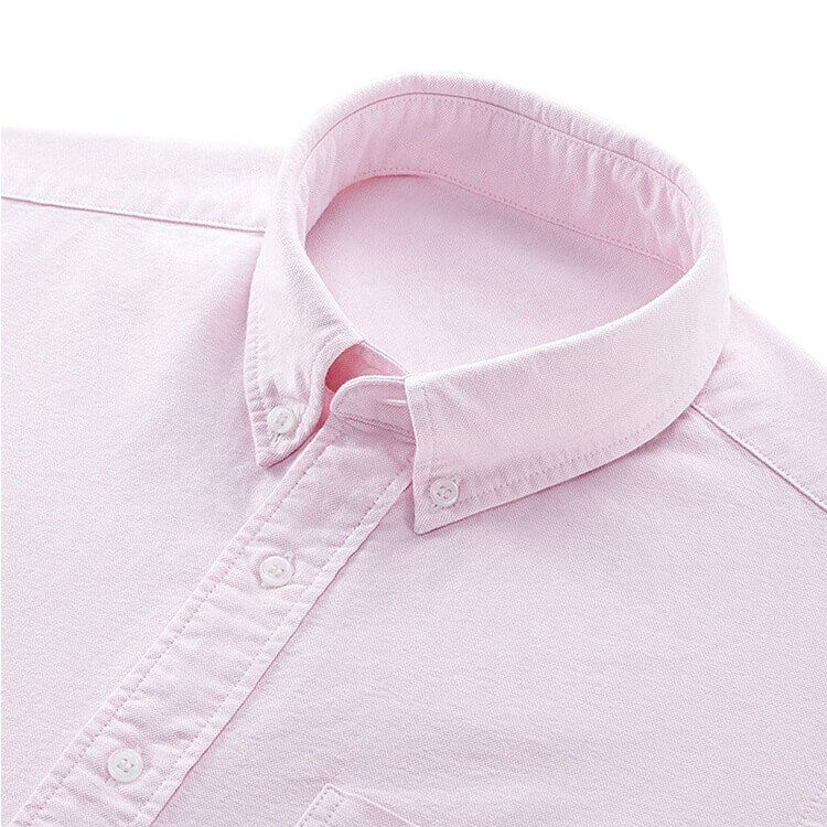 Men's Pre-Shrunk Cotton Oxford Corporate Long Sleeve Shirt: Comfortable Elegance for Casual and Business Wear 3 Cotton Oxford Long Sleeve Shirt