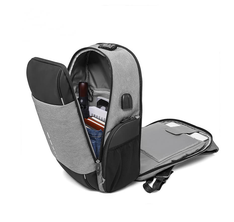 Anti-Theft Bag 15.6 inch Best Laptop Backpack with USB Charging and Earphone Port 5 Custom Anti Theft Bag Laptop Backpacks With USB Charging Port