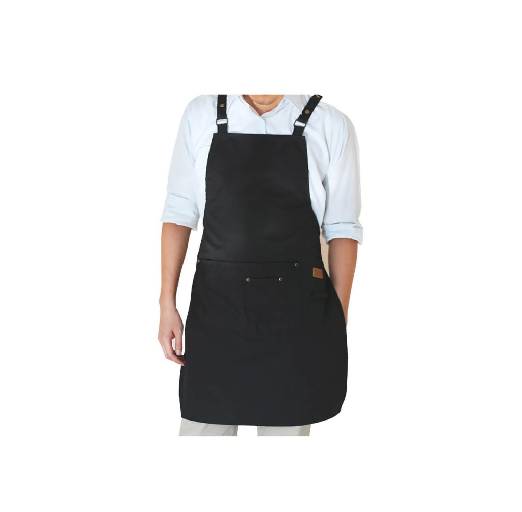 Custom adjustable work apron cafe shop canvas apron for unisex