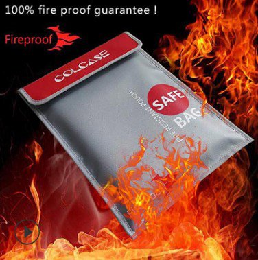 Premium Fireproof Bag 15 × 11 Inches - The Ultimate Safe Storage Solution for Your Valuables 5 Double-sided high temperature resistant waterproof