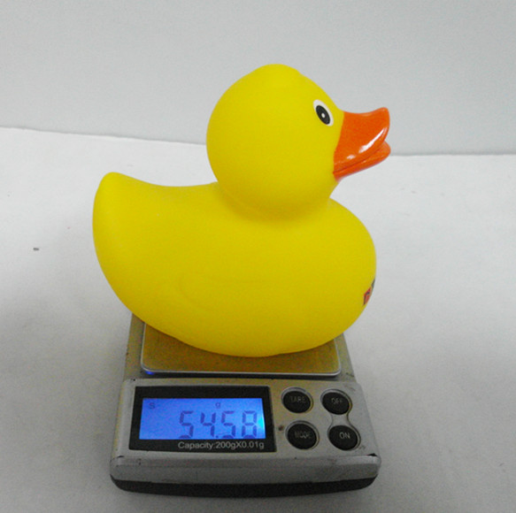 Floating Bath Toys PVC Plastic Yellow Duck Weighing