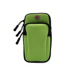 Green-sports mobile phone arm bag men and women running equipment arm set wrist bag outdoor products iphone6plus arm with arm bag