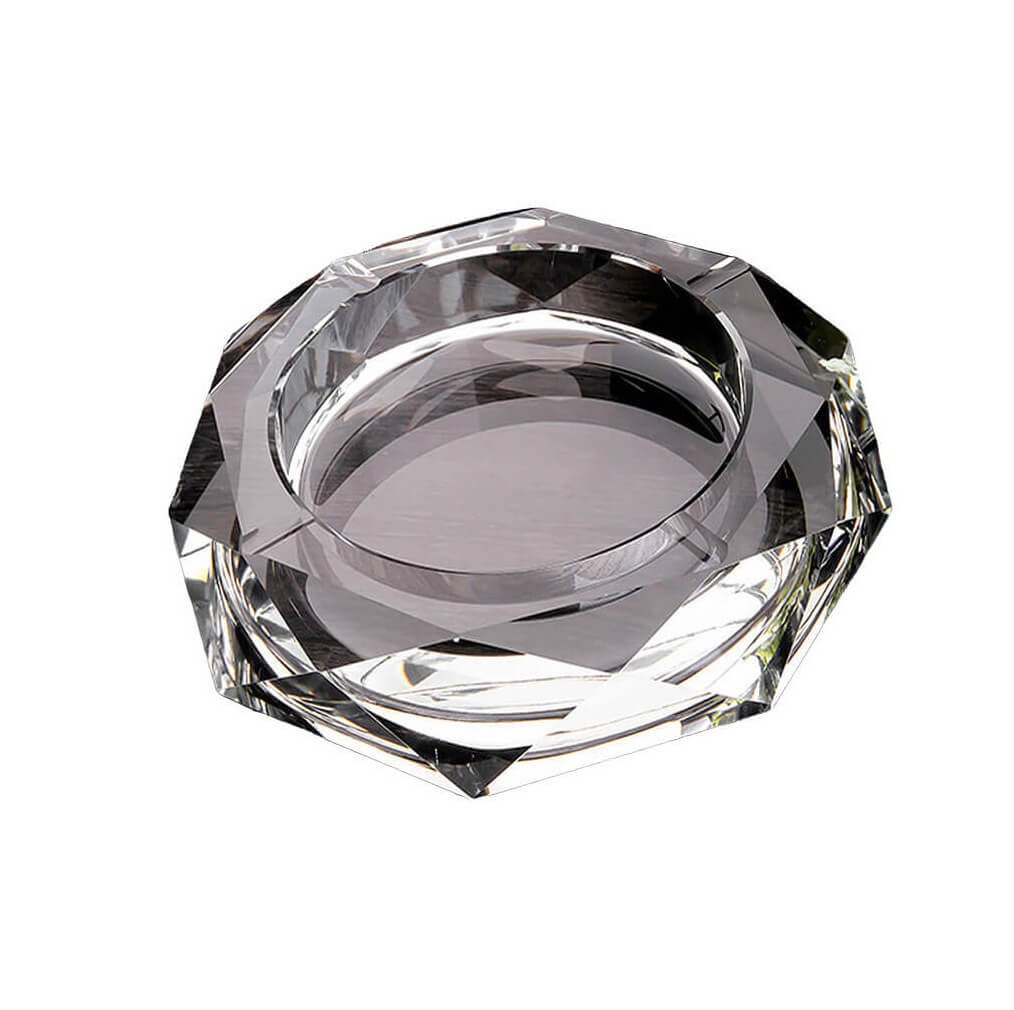 Handmade Rose Crystal Cigar Ashtray for hotel and home decoration