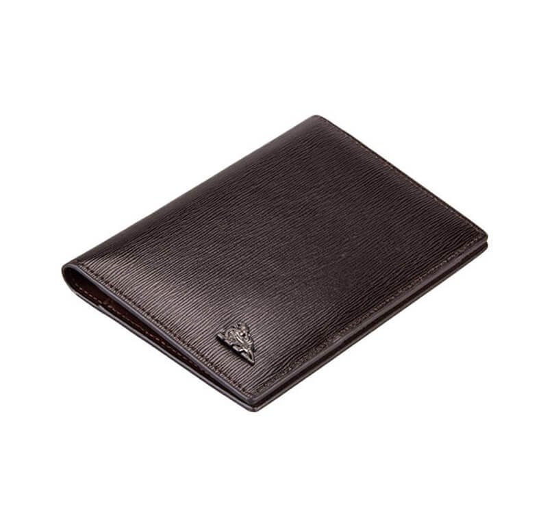 Imported leather passport case Business travel passport holder-leather gifts