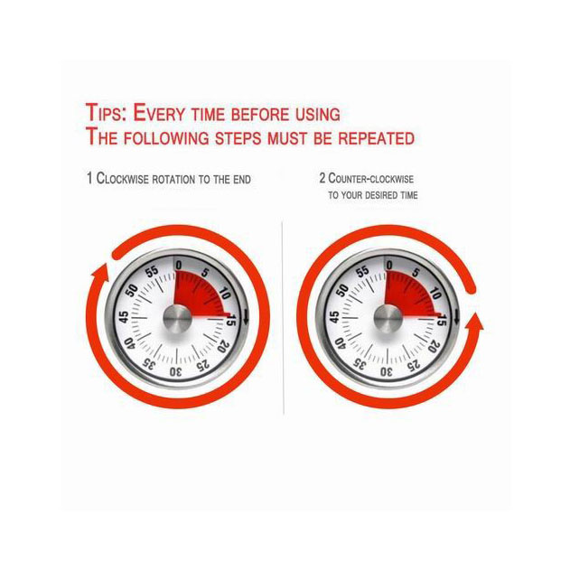 Countdown Clock Timer Versatile Kitchen Helper and Timepiece Stainless Steel European Style 5 Kitchen timer countdown timer with magnetic stainless steel