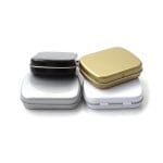 Metal Hinged Lid Mint Candy Tin Box