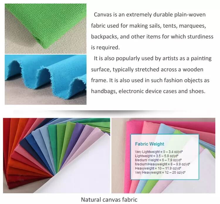 Natural canvas fabric-giftdonna