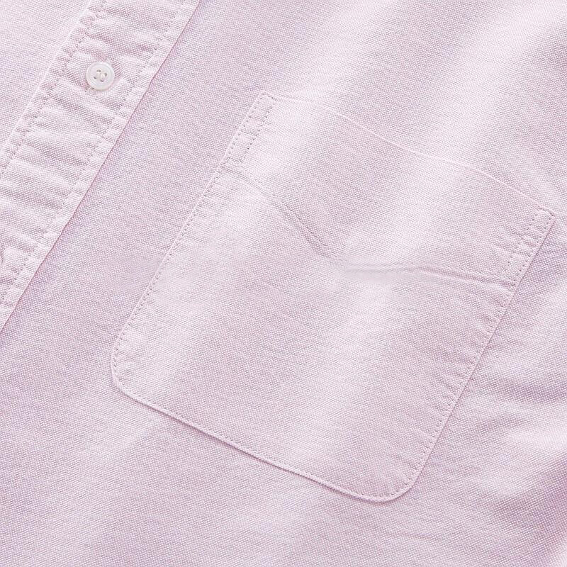 Men's Pre-Shrunk Cotton Oxford Corporate Long Sleeve Shirt: Comfortable Elegance for Casual and Business Wear 5 Oxford Long Sleeve Shirt with Pocket