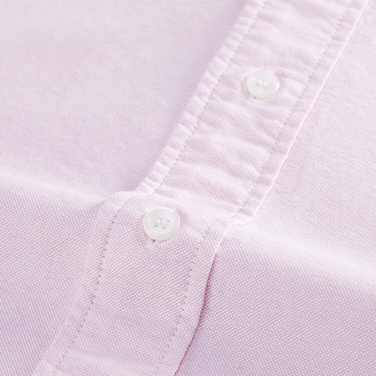 Men's Pre-Shrunk Cotton Oxford Corporate Long Sleeve Shirt: Comfortable Elegance for Casual and Business Wear 4 Oxford Long Sleeve Shirt