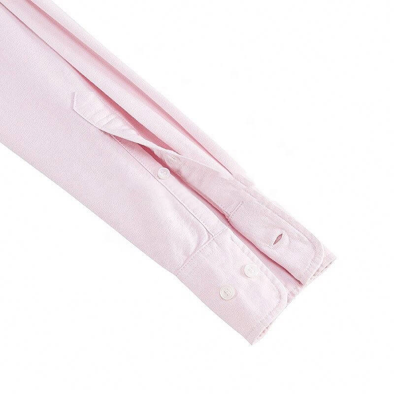 Men's Pre-Shrunk Cotton Oxford Corporate Long Sleeve Shirt: Comfortable Elegance for Casual and Business Wear 2 Pre-Shrunk Cotton Oxford Long Sleeve Shirt