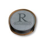 Round Leather Coasters