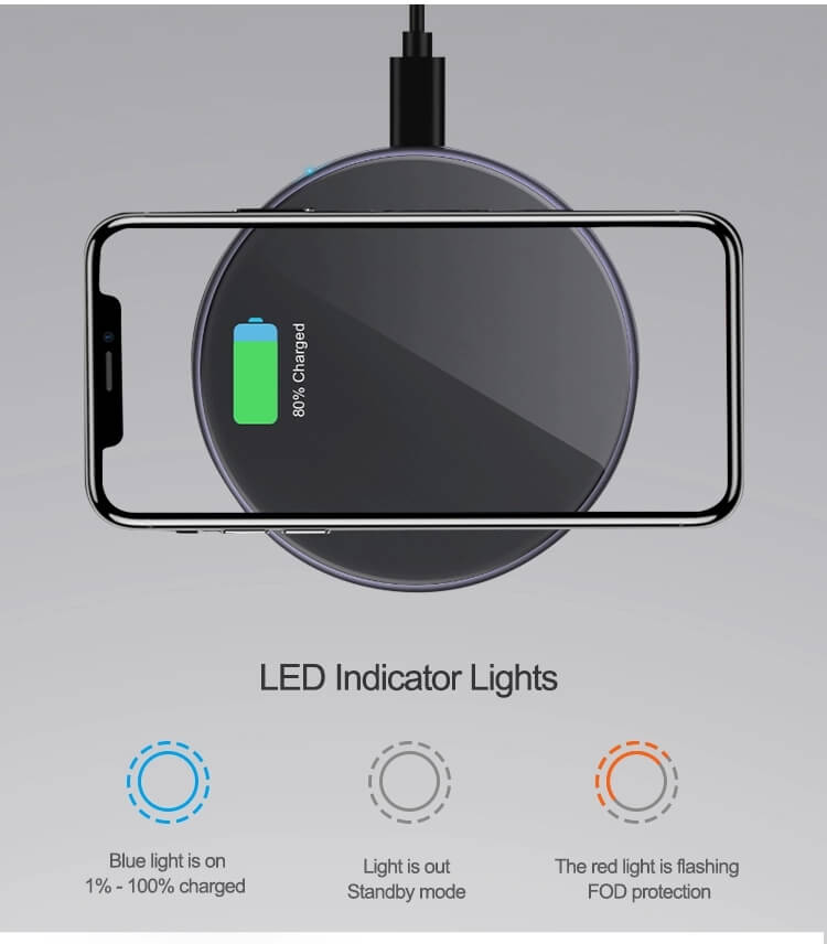 Slim qi wireless charger