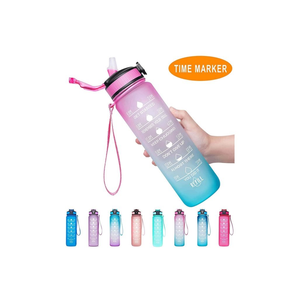 Water Bottle with Time Marker