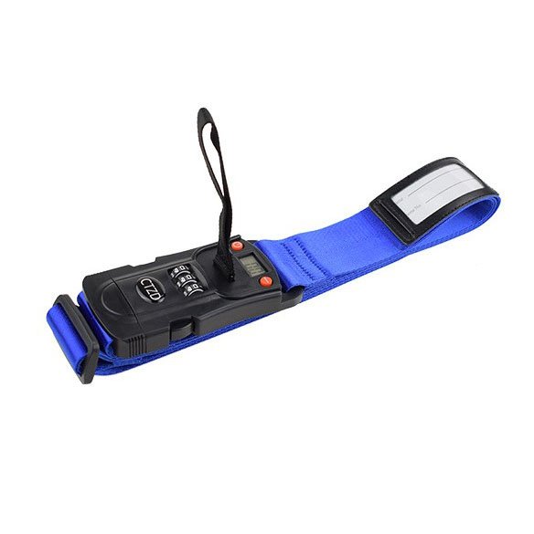 Nylon Luggage Straps with Built-In Weighing Code Lock - Your Ultimate Travel Companion 3 Weighing code lock luggage seat belt