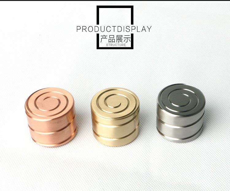 Metal Cylinder Gyroscope Toy – Mesmerizing Metal Desktop Spinner for Business Gifts 4 decompression spiral gyro toy