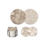 Marble-patterned Diatomite Coaster