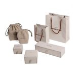 Elegant Jewelry Drawer Boxes with Flock Cloth Gift Bags