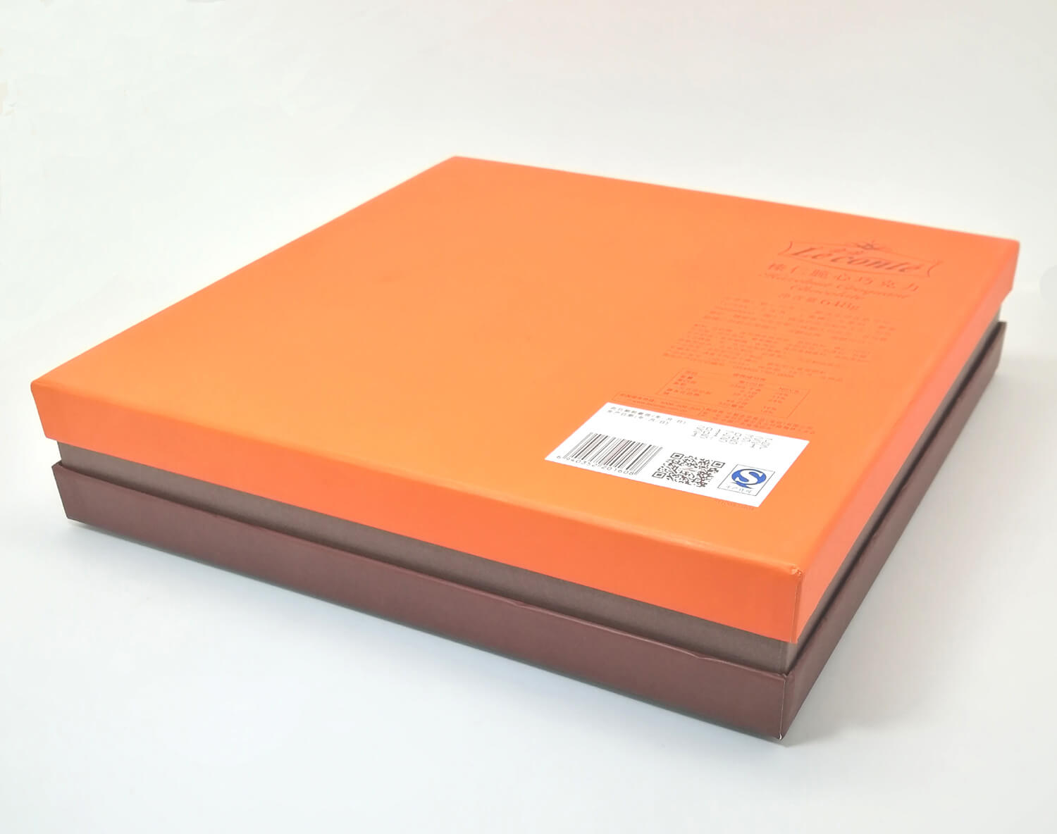 Exquisite Empty Chocolate Box with Upper and Lower Cover for Gifting 2 gift packaging back