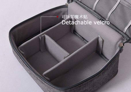 Exquisite Cable Storage Bag Large Capacity Oxford Cloth Tech Organizer for Travel & Office 4 large capacity mobile power digital accessories finishing package digital package