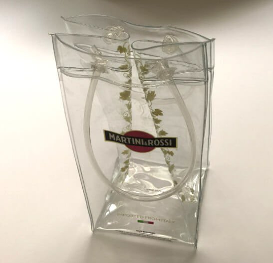 Premium Ice Bag for Wine – Transparent PVC Ice Bags for Wine and Champagne 3 pvc wine ice bag