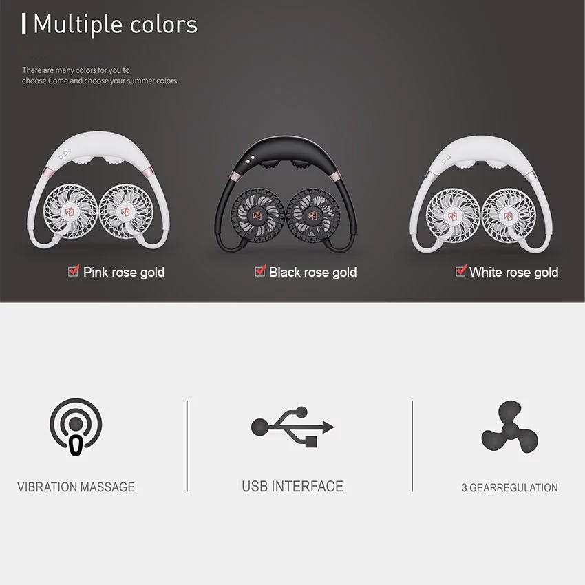 rechargeable neck fan-giftdonna