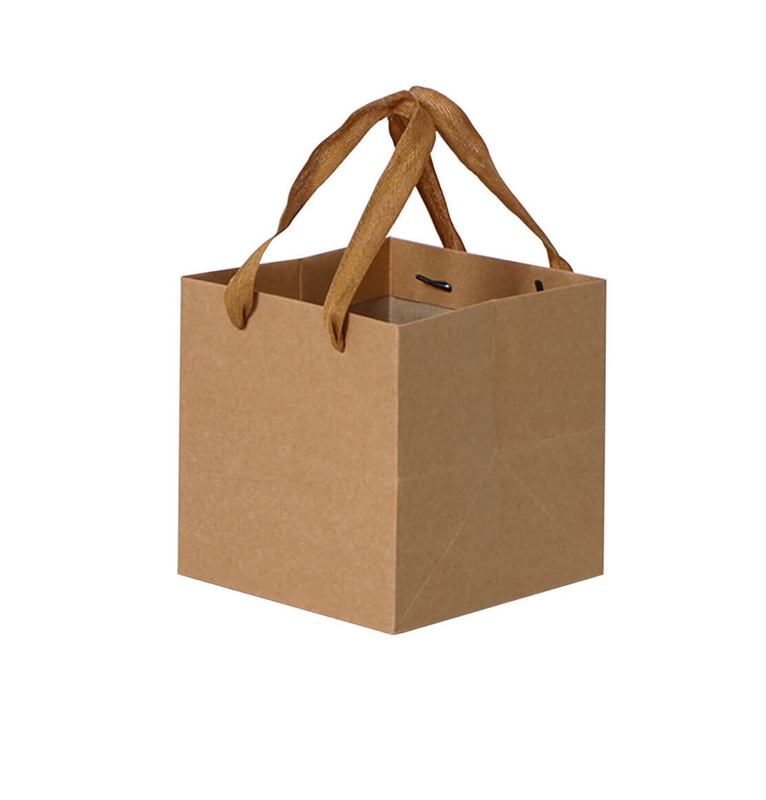 Stylish Square Kraft Paper Bags with Rope Handle - Ideal for Packaging Flowers, Wedding Gifts, and More 1 square kraft paper bags with rope handle Packaging flower wedding gift bag kraft paper-gift