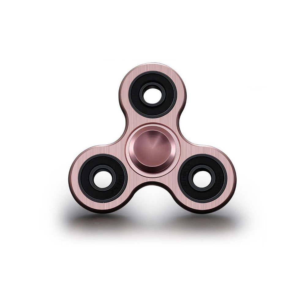 triangular metal finger spiral toy out of print decompression gyroscope