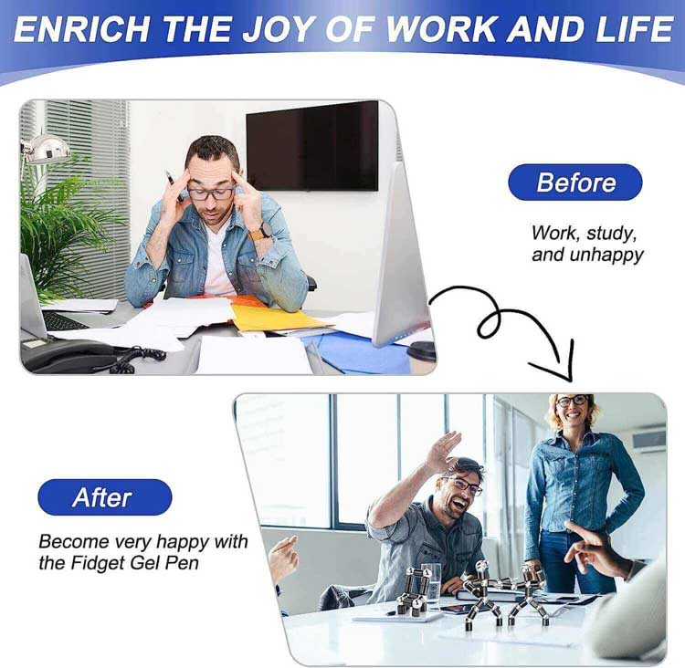 Exquisite Fidget Pen Multifunctional Decompression Magnet Ballpoint Pen 7 Funny Novelty Gifts - Enrich the Joy of Work and Life