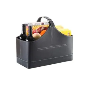 Leather Storage Baskets for Gift Picnic