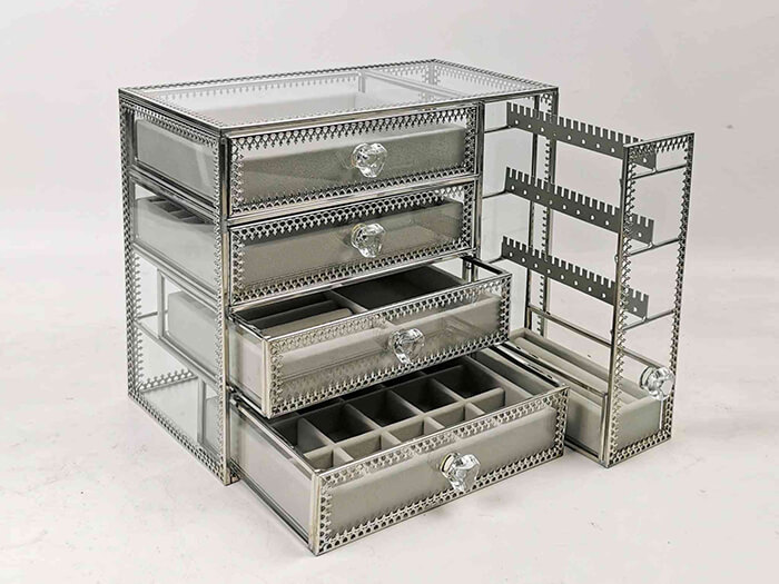 girl's mirror home storage jewelry box