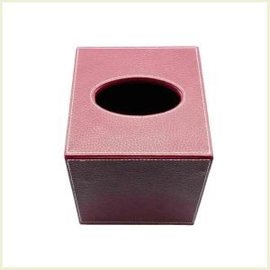 Hotel Imitation Leather Square Tissue Box Cover