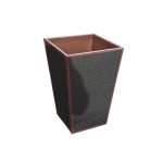 Leather Trash Bin for Hotel, Office, and Home Use