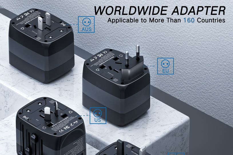 High End Promotional Items - Travel Companion Universal Plug Adapter
