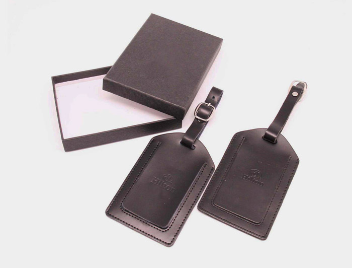 Promotional Items for Trade Shows Personalized Leather Luggage Tags