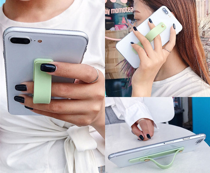 Promotional Items for Trade Shows Versatile Finger Ring Grip Universal Phone Stand with Telescopic Convenience