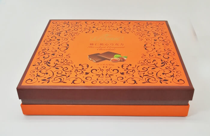 Gift Box with Lid Choices Exquisite Empty Chocolate Box with Upper and Lower Cover