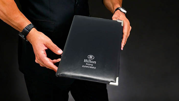 A4 Leather Custom File Folder Perfect for Daily Office Use