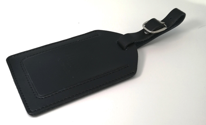 Black Leather Luggage Tag Custom Superior Craftsmanship and Design