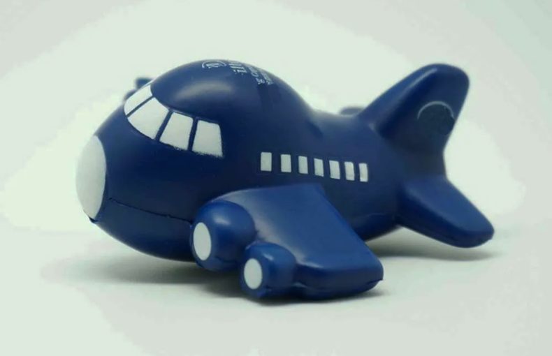 Custom airplane stress ball