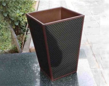 Leather Trash Bin Elevate Your Hotel Room’s Elegance