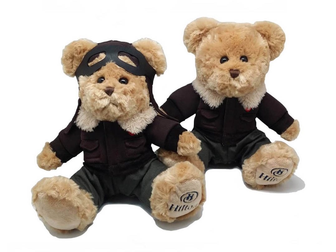 Stuffed Teddy Bears: Pilot Bear - A Tailored Gift for Your Business's Air Travel Ventures 2 Pilot Stuffed Teddy Bears We Produce edited