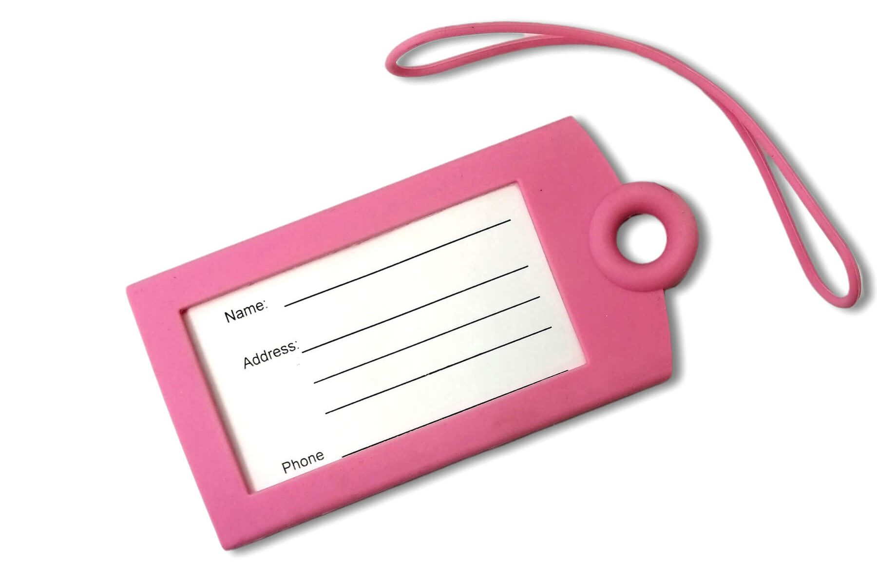 silicone luggage tag