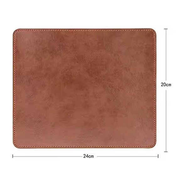 Leather Mouse Pad Crafted from Full-Grain Leather for Professional Comfort 2 Full Grain Leather Mouse Pad Sizes
